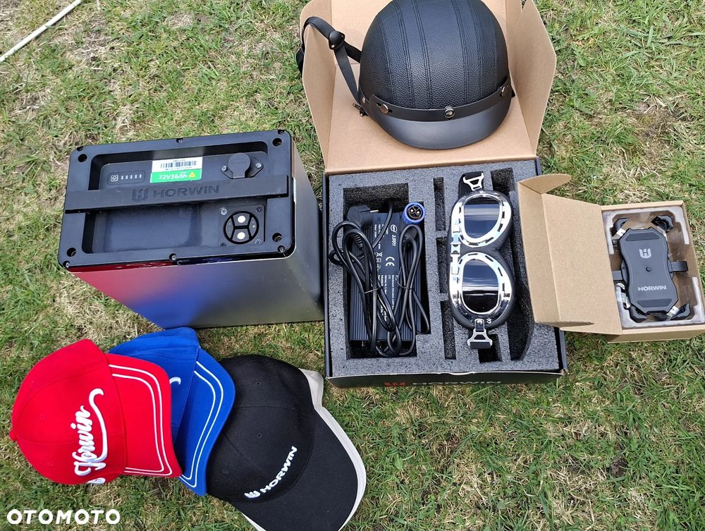 Bateria Horwin 72V 36 Ah+Ładowarka-Uchwyt-Kask-Bryle-Czapka-Nowe - 1