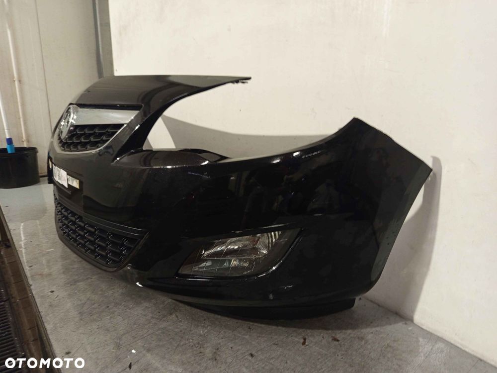 ^ ZDERZAK PRZÓD PRZEDNI OPEL ASTRA J 4 IV Z22C CZARNY HALOGENY - 2