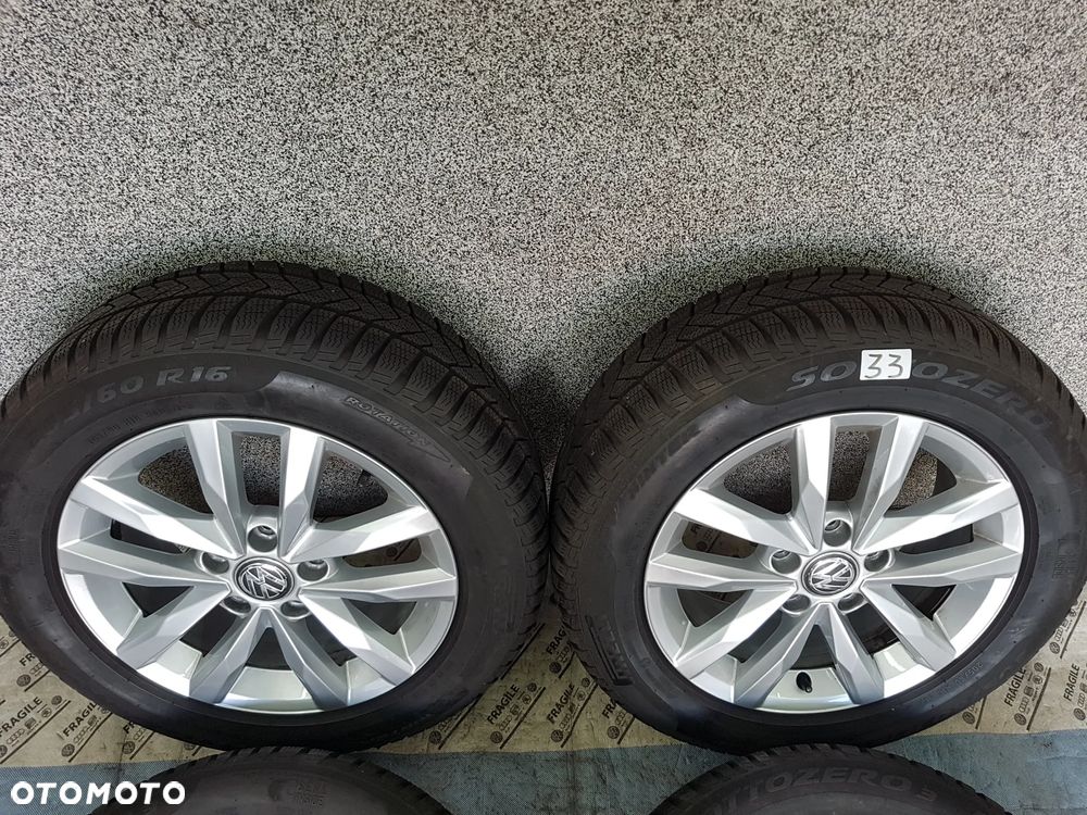 KOŁA ZIMOWE ORYGINAŁ VW GOLF TOURAN CADDY PASSAT  5X112 205/60R16 - 4