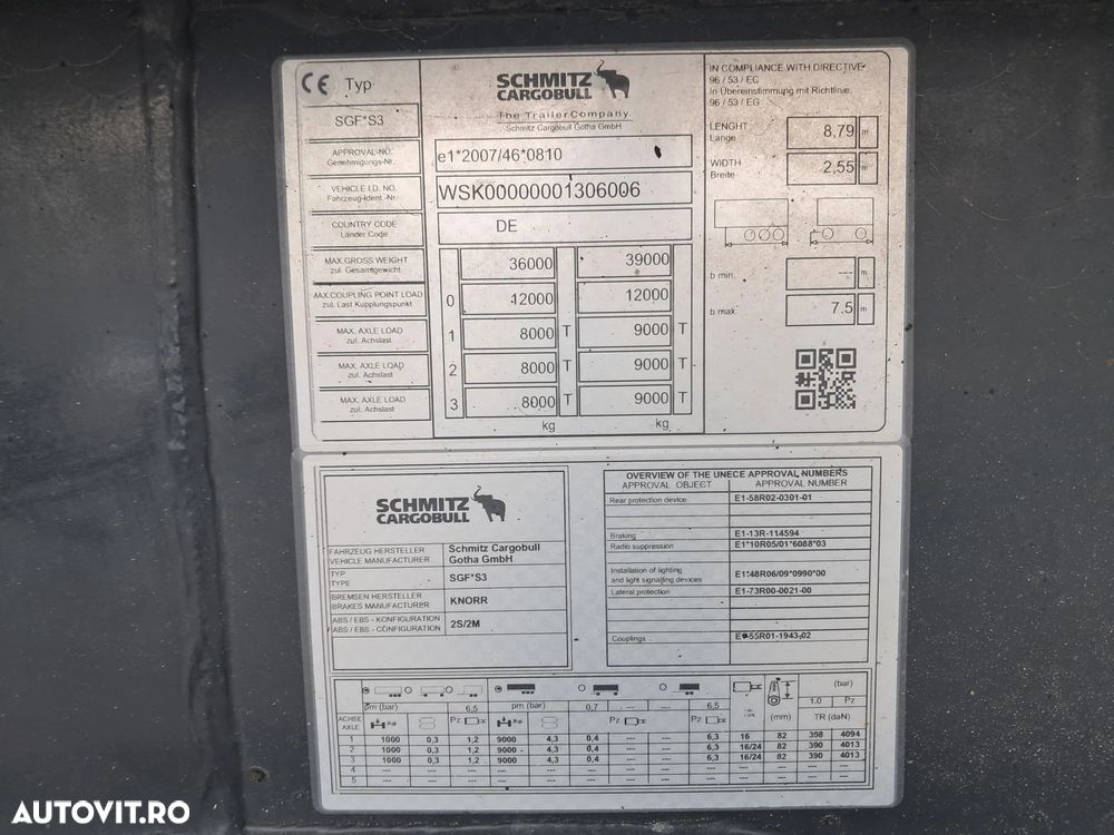 Schmitz Cargobull gotha ski 24 sl 7.2 basculabil - 7