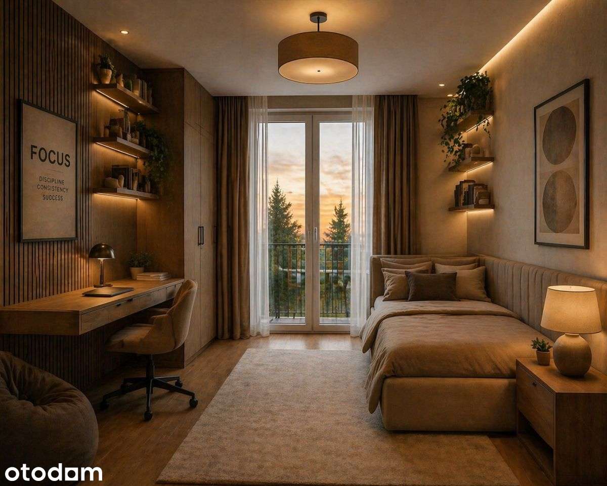 Dwupoziomowy apartament, kameralnie, przestrzennie