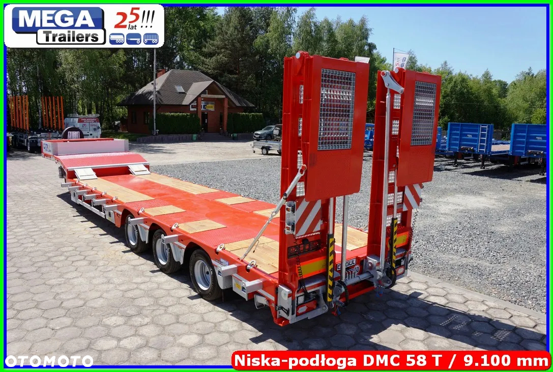 Mega Niskopodwozie 3 osie, 58 T DMC, dł. 910 cm, oś skrętna !!! - 16