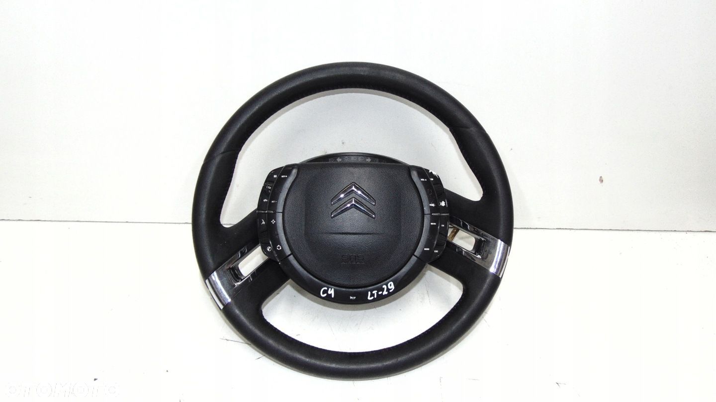 CITROEN C4 GRAND PICASSO KIEROWNICA AIR BAG SKÓRA MULTIFUNKCJA - 1