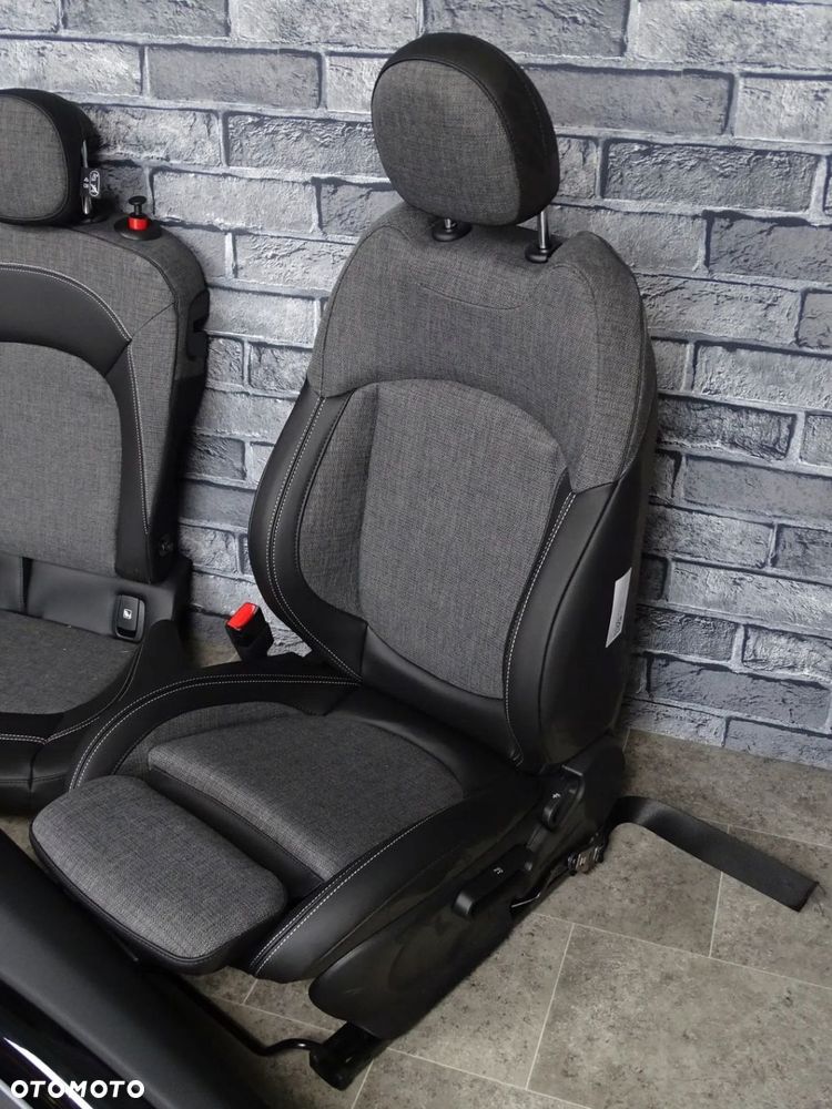 MINI F55 FOTELE KANAPA BOCZKI TUNEL ŚRODEK WNĘTRZE NOWE CARBON BLACK - 6