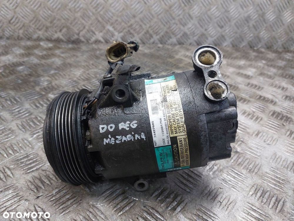SPRĘŻARKA KOMPRESOR KLIMATYZACJI OPEL CORSA C 1.0 12V 24427685 - 1
