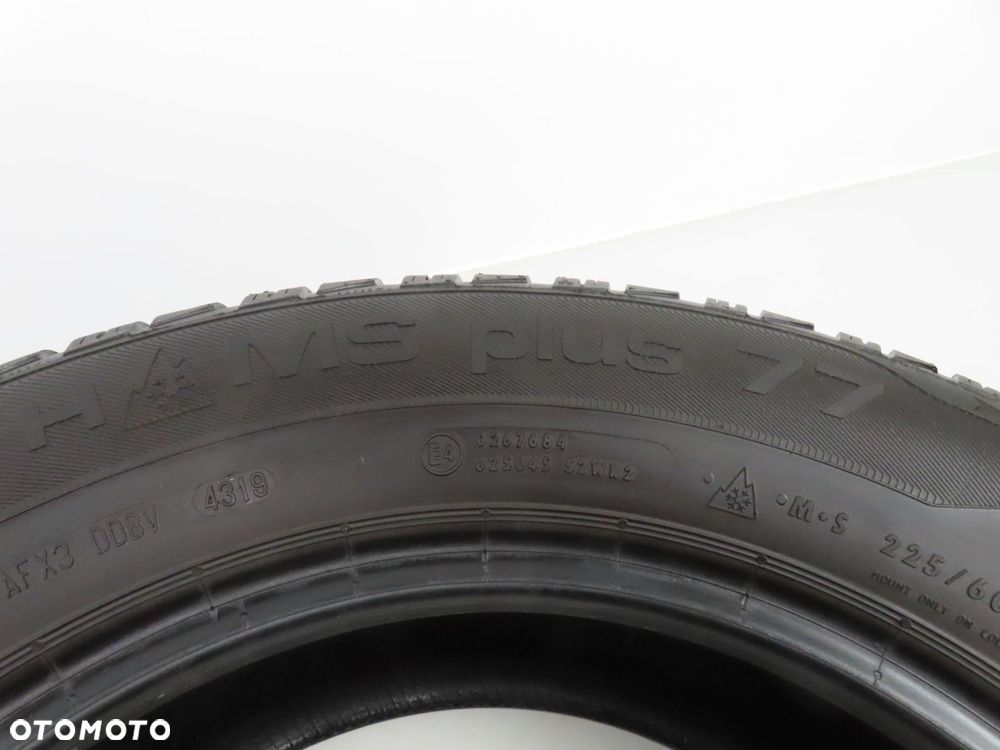 2x 225/60R16 OPONY ZIMOWE Uniroyal MS plus 77 98H dot: 4319 - 3