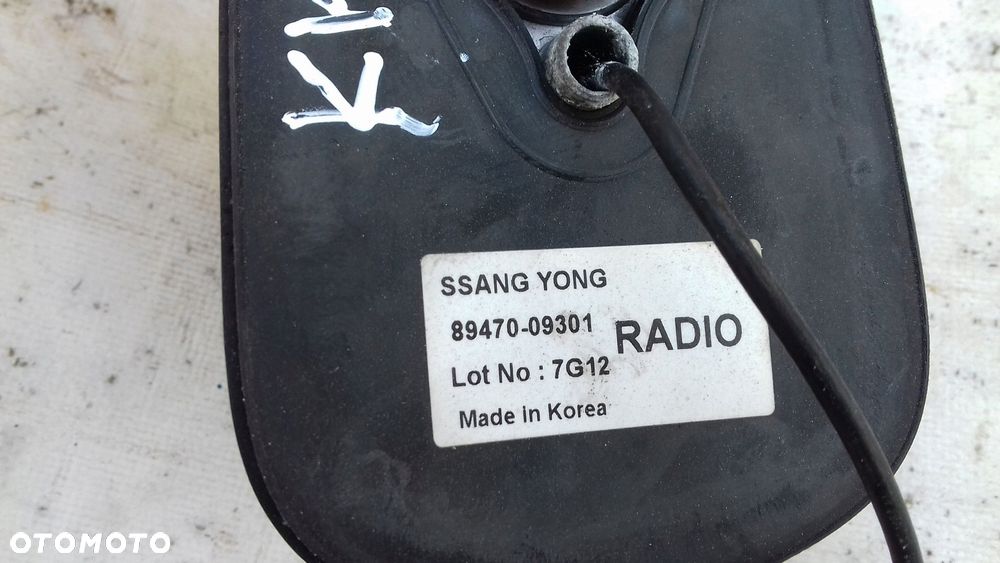 antena radiowa dachowa płetwa 8947009301 ssangyong kyron lift 07- - 4