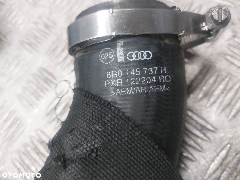 PRZEPŁYWOMIERZ + DOLOT PRZEWÓD RURA AUDI Q5 8R 2.0 TDI 8R0145737H - 2