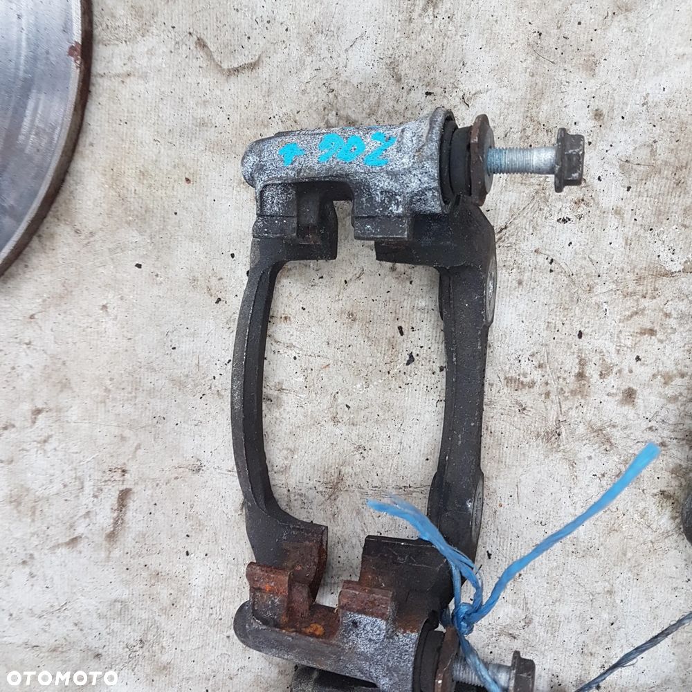 zacisk jarzmo hamulcowe tarcza klocki peugeot 206 206+ 206cc 207 306 oryginal jak nowy - 24