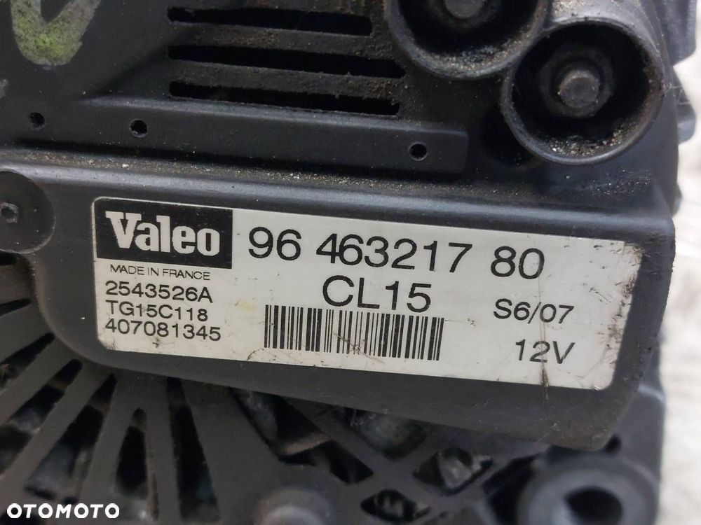 ALTERNATOR PEUGEOT 607 I 2.2 HDI 9646321780 - 5