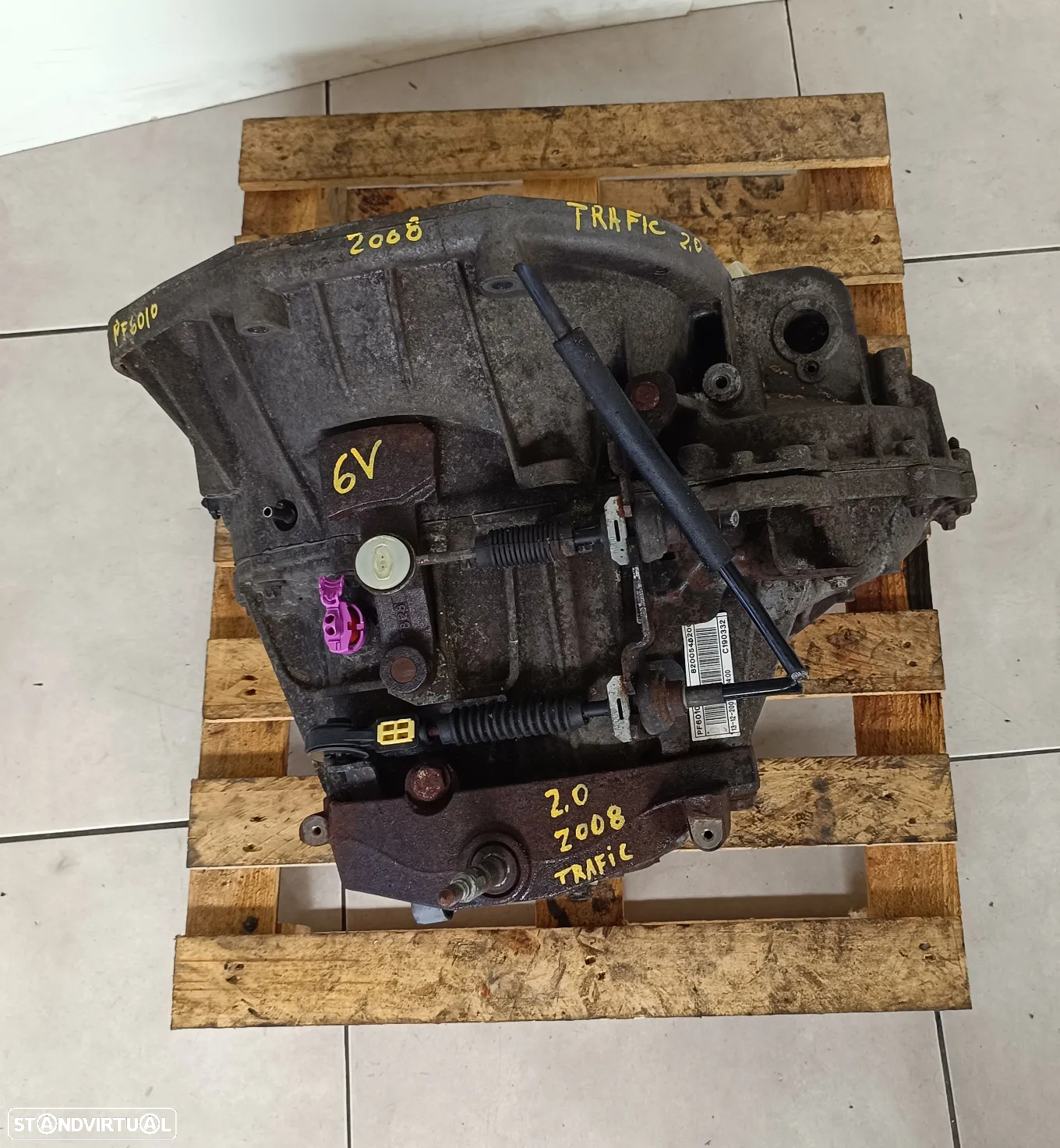 motor Renault Trafic 2.0DCI 115CV M9R780 782 caixa 6 velocidades PF6010 - 10