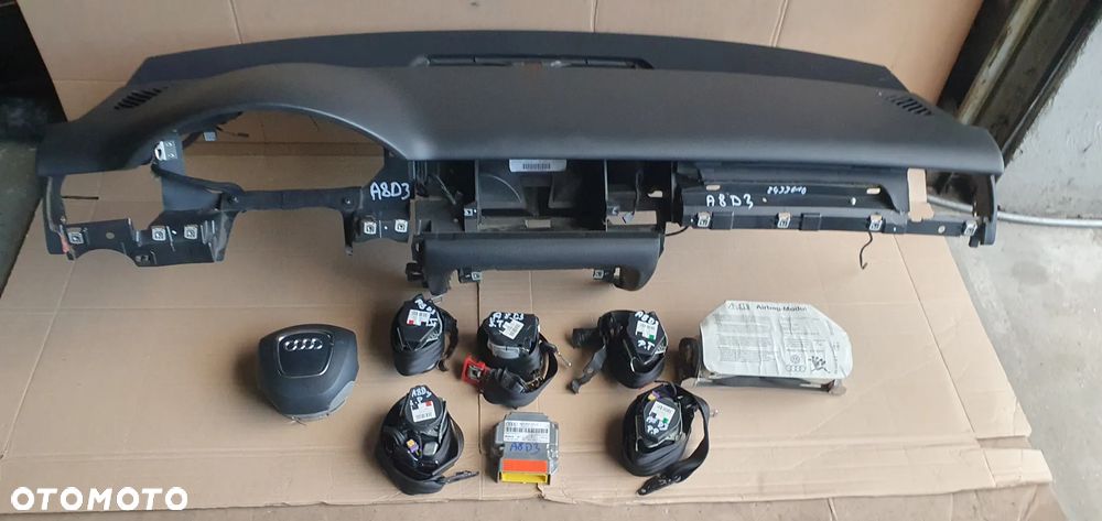 Konsola poduszki pasy AIRBAG sensor zestaw naprawczy Audi A8 D3 - 10