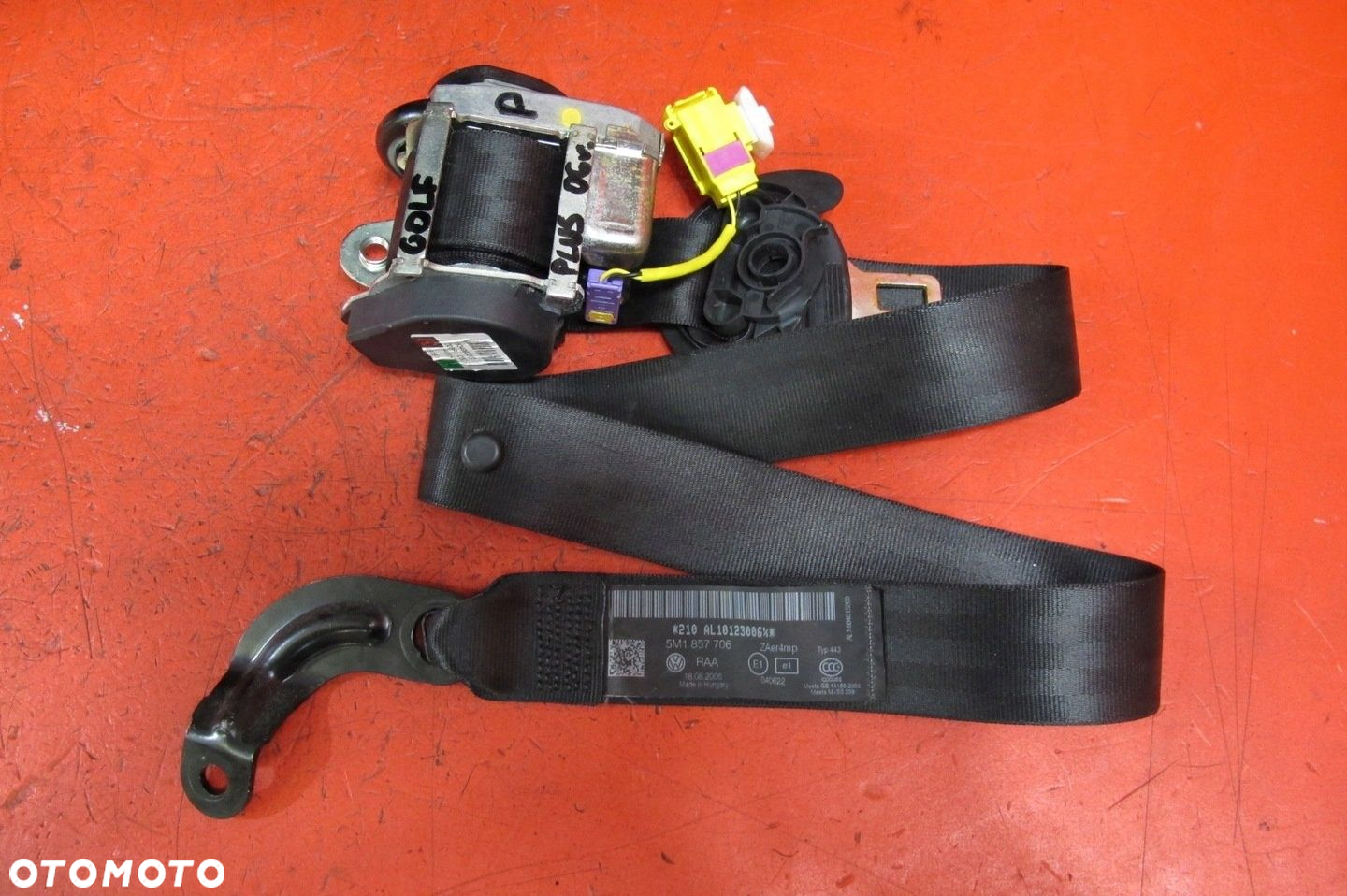 VW GOLF PLUS  DESKA KONSOLA KOKPIT PODUSZKI AIRBAG PASY SENSOR KOMPLET EU - 7