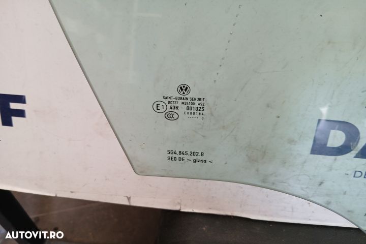 Geam usa fata dreapta 43R-001025 43R-001025 Volkswagen VW Golf 7 [201 - 2