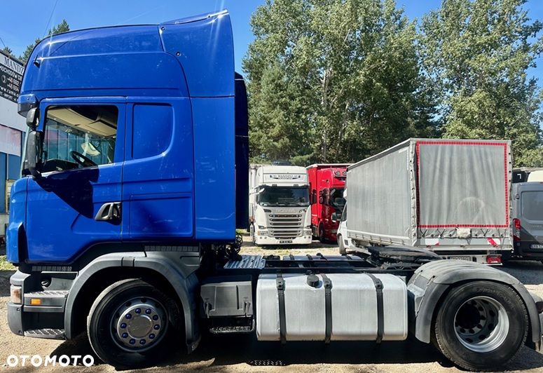 Scania R500 V8 TOPLINE MANUAL RETARDER KLIMA WEBASTO LODÓWKA 2xALUTANK 995000km EURO 5 2008 ŁADNA - 4