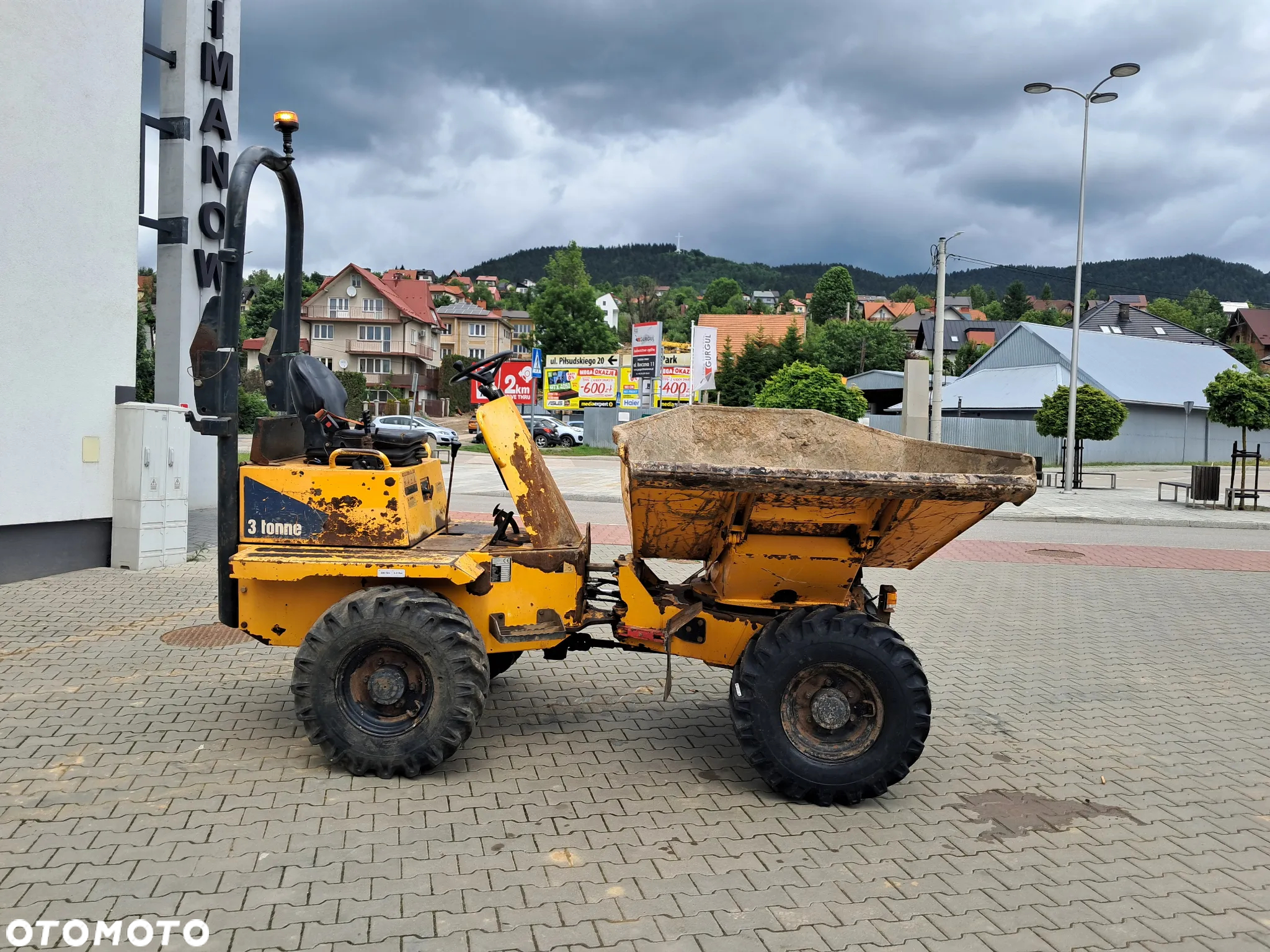 Thwaites Wozidło budowlane obrotowe (kiper + obrót) wywrotka ładowność 3 t tony nowe opony przód * 33KM * światła * prod. 2016* sprawne * 1345 MTH * silnik Yanmar - 5