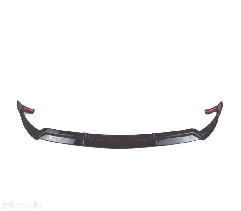 SPOILER LIP FRONTAL MERCEDES GLC X253 15-18 PRETO BRILHANTE - 2