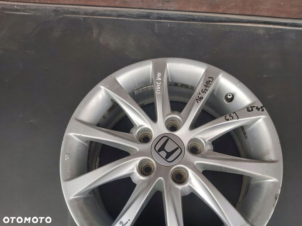 Honda Civic VIII 8 UFO Sedan Alufelga 16 1 sztuka 5x114,3 6,5j - 2