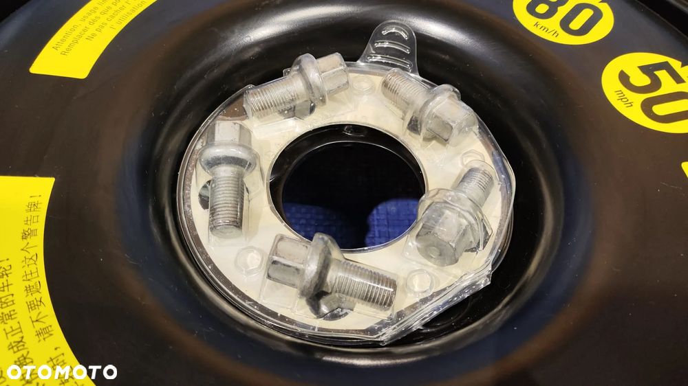 KOŁO DOJAZDOWE T155/70/19 T155/70 R19 WKŁAD STYROPIAN BAGAŻNIKA ZESTAW NAPRAWCZY LEWAREK UCHO HOLOWNICZE HAK KLUCZ DO KÓŁ STOPKA KOMPLET JAK NOWE MERCEDES W221 LIFT - 3