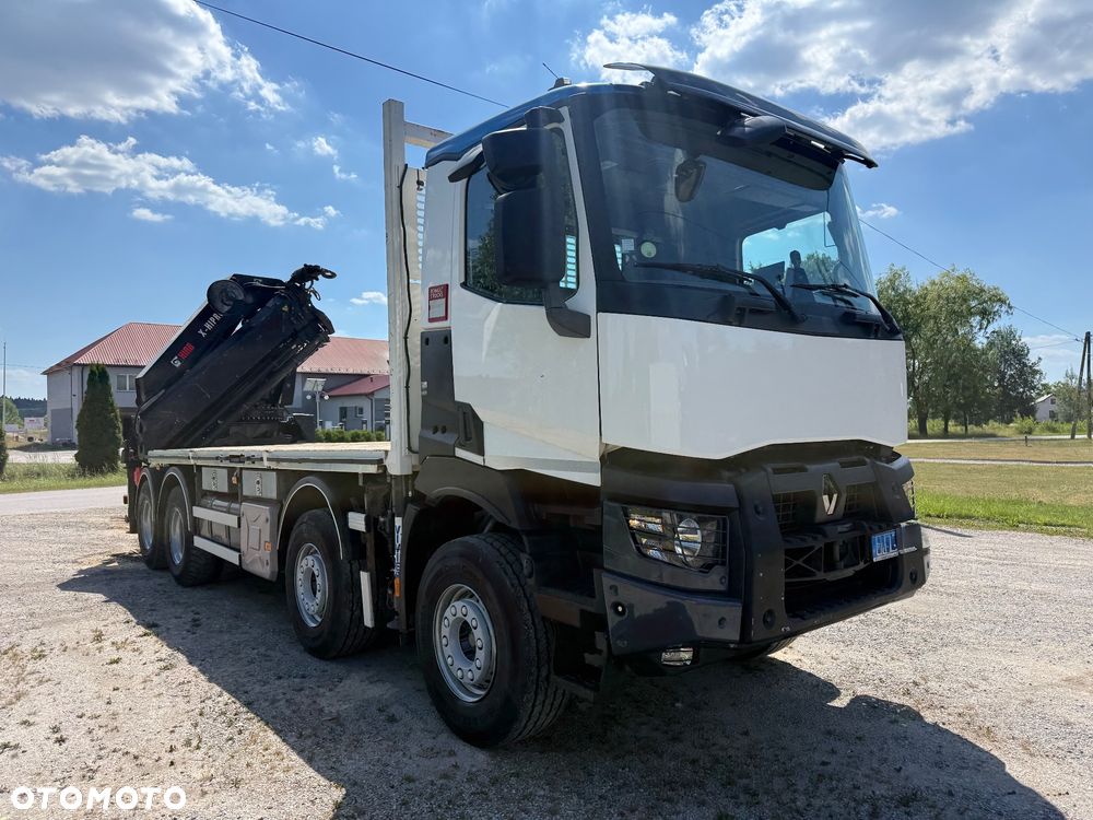 Renault C520 / HDS HIAB X-HIPRO 558 EP-4 / STEROWANIE RADIOWE / 8x4 / Z FRANCJI / STAN BDB / / / - 40
