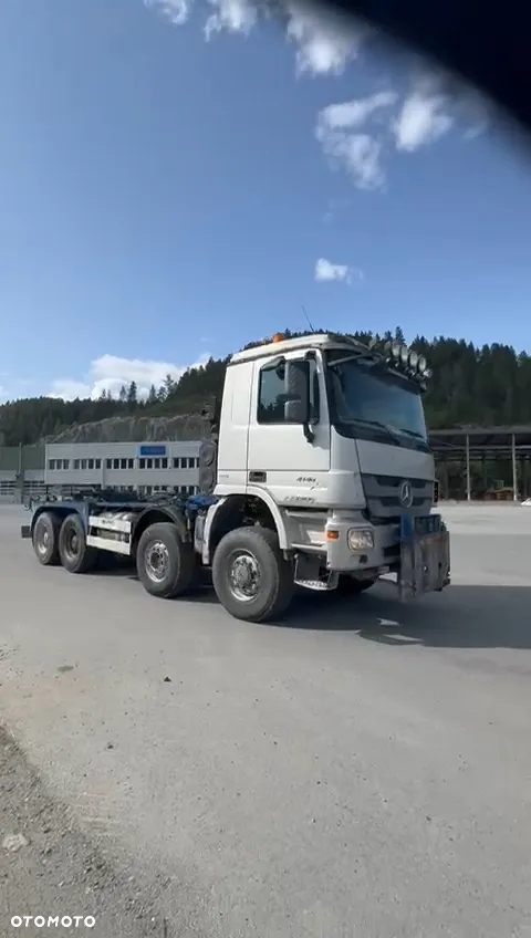 Mercedes-Benz Actros 4148 8x6 mp3, v6, euro 5, 55 000km org przebieg, podwozie z hydraulika - 2