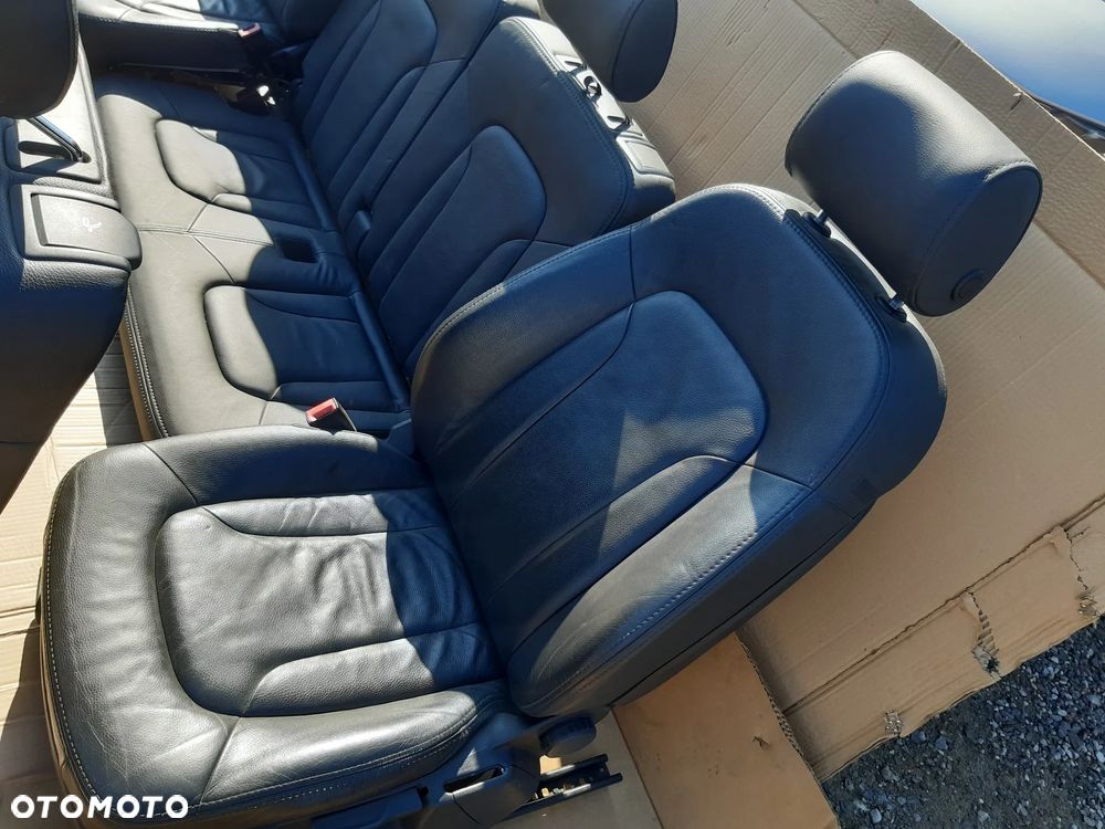 AUDI Q7 4L FOTELE KOMPLET 7 OSÓB CZARNA SKÓRA - 6