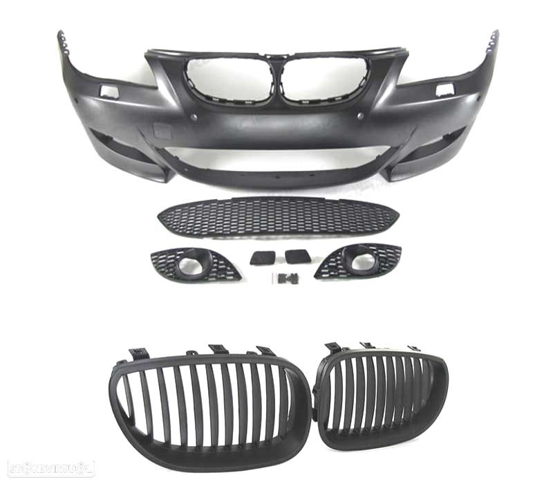 KIT PARA-CHOQUES + GRELHA BMW E60 03-07 LOOK M5 PDC SRA - 2