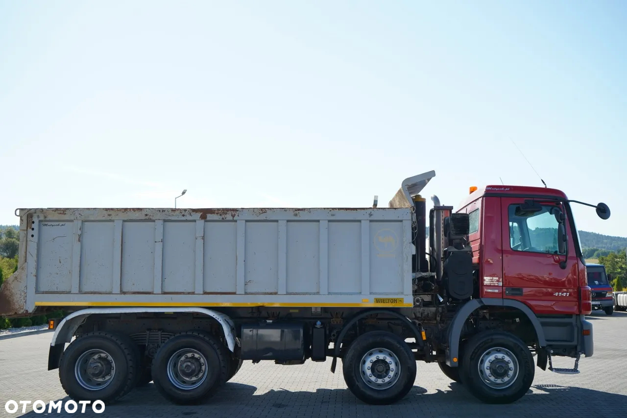 Mercedes-Benz ACTROS 4141 / 8X6 / WYWROTKA TYLNOZSYPOWA / WIELTON / EPS + SPRZĘGŁO / OPONY 100% - 11