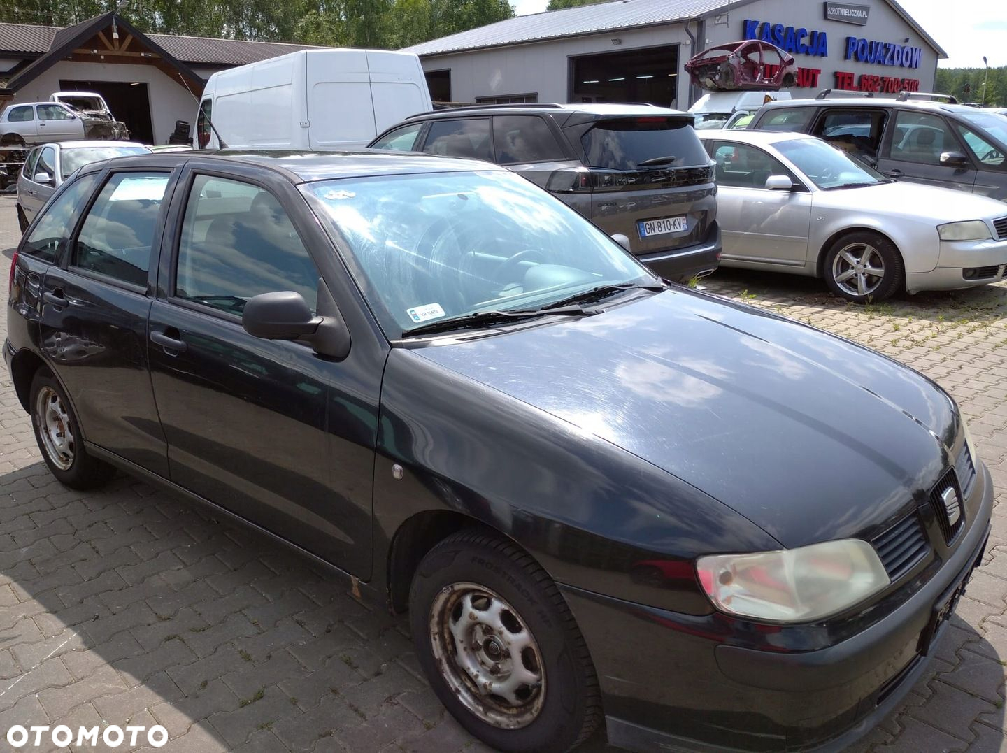 SEAT IBIZA II 2 6K1 FL LIFT 99-02 CORDOBA BŁOTNIK LEWY PRZÓD CZARNY LC9Z - 6