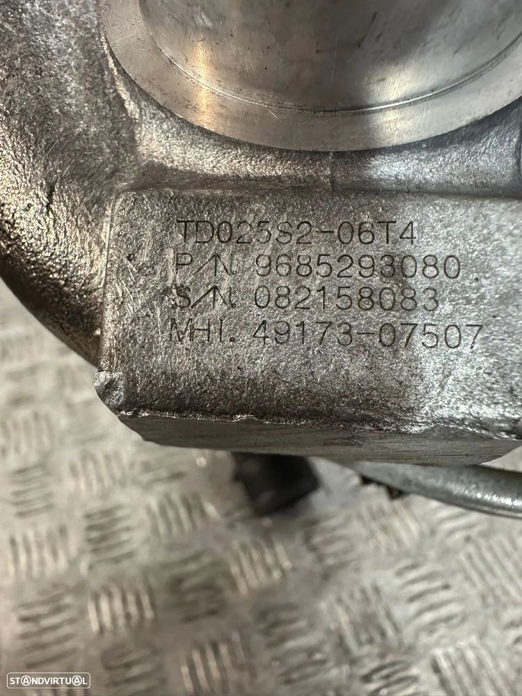 .Turbo Completo Original PSA Peugeot Citroen 1.6 HDI 90cv 9HX DV6UTED4 TD025S2-06T4 - 7