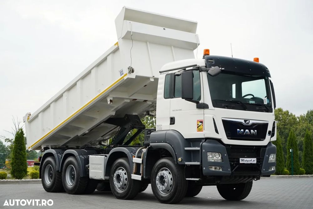 MAN TGS 35.480 / 8x4 / BASCULANTE / BORDMATIC / HYDROBOARD / ANVELOPE 100% / EURO 6 - 8