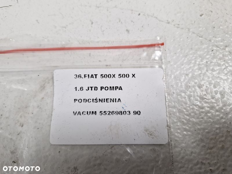 FIAT 500X 1.6 JTD POMPA PODCIŚNIENIA VACUM 55269803 - 7