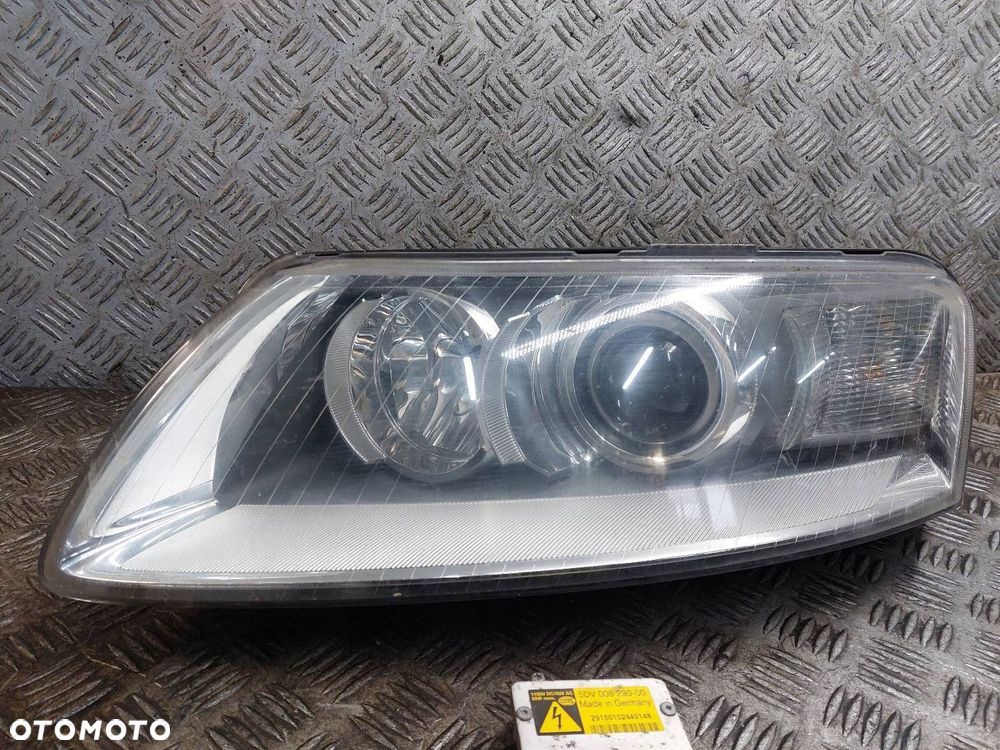 LAMPA LEWY PRZÓD XENON NA CZĘŚCI PRZETWORNICE AUDI A6 C6 EU 5DV008290-00 - 2