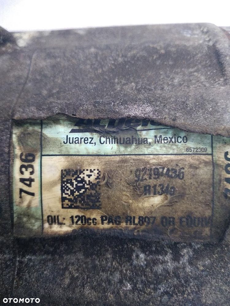 SPRĘŻARKA KLIMATYZACJI KOMPRESOR CHEVROLET CAMARO V 6.2 SS 92197436 - 5