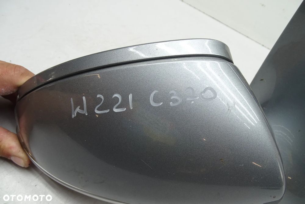 MERCEDES S KLASA W221 Lusterko Prawe 8+9 PIN Kolor C370 - 6