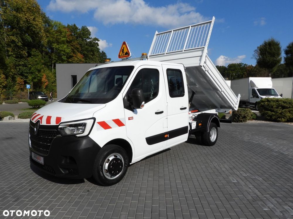 Renault MASTER WYWROTKA PODWÓJNA KABINA DOKA 6 MIEJSC TEMPOMAT LEDY BLIŹNIACZE KOŁA KLIMATYZACJA  165KM - 18