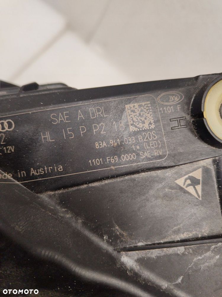 AUDI Q3 83A FULL LED USA KOMPLETNA LAMPA LEWY PRZÓD 83A941033B - 3