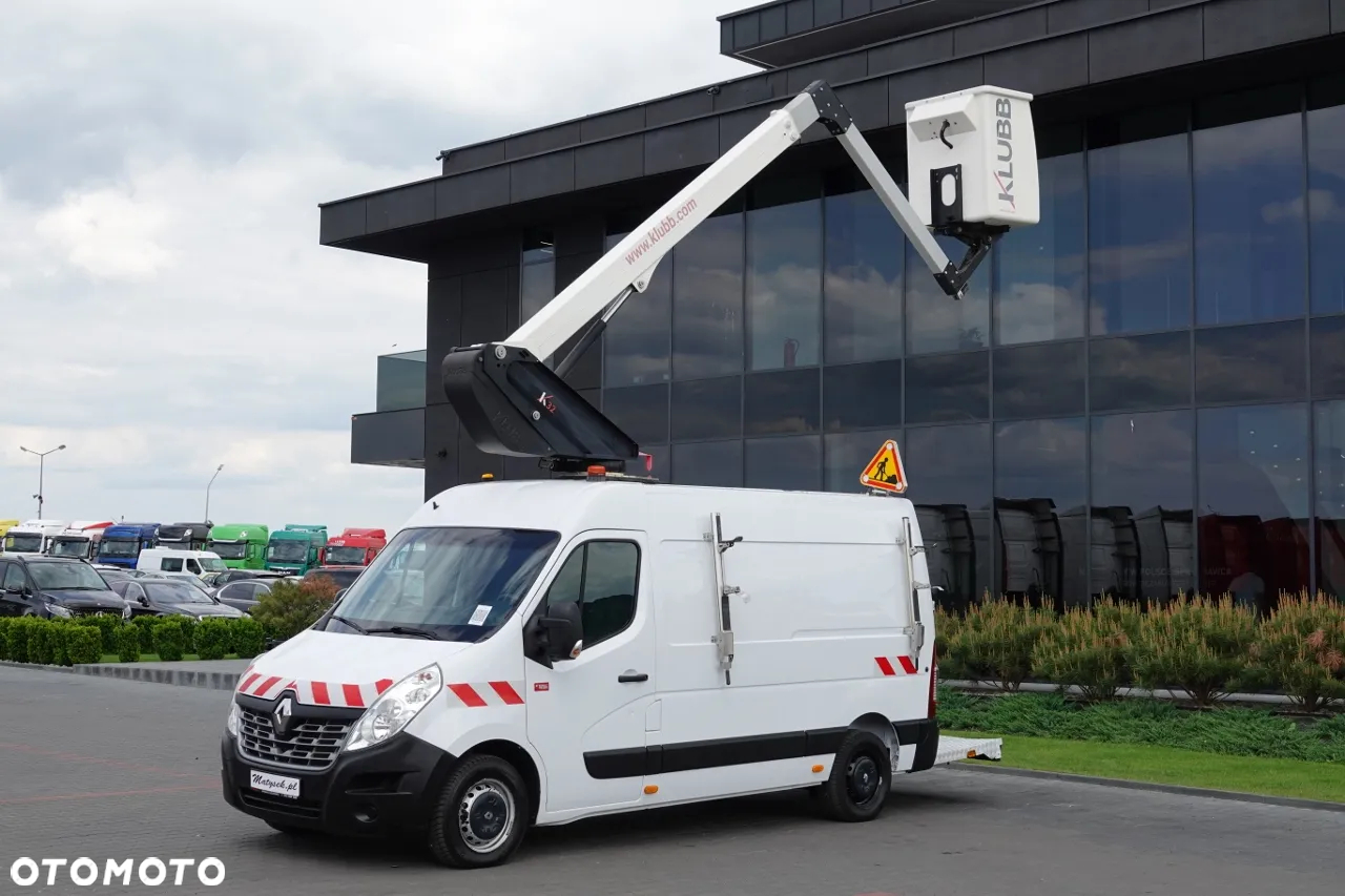 Renault MASTER / PODNOŚNIK KOSZOWY – 10,5 metra / BLASZAK + WZWYŻKA / SPROWADZONY / PO KONTRAKCIE SERWISOWYM - 4
