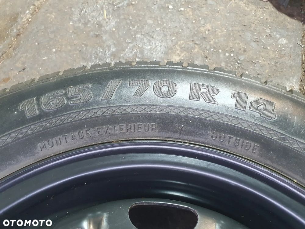 KOŁO ZAPASOWE DOJAZDOWE VW POLO 6Q0601027H 5X100 ET35 165/70R14 SKODA FABIA IBIZA - 3