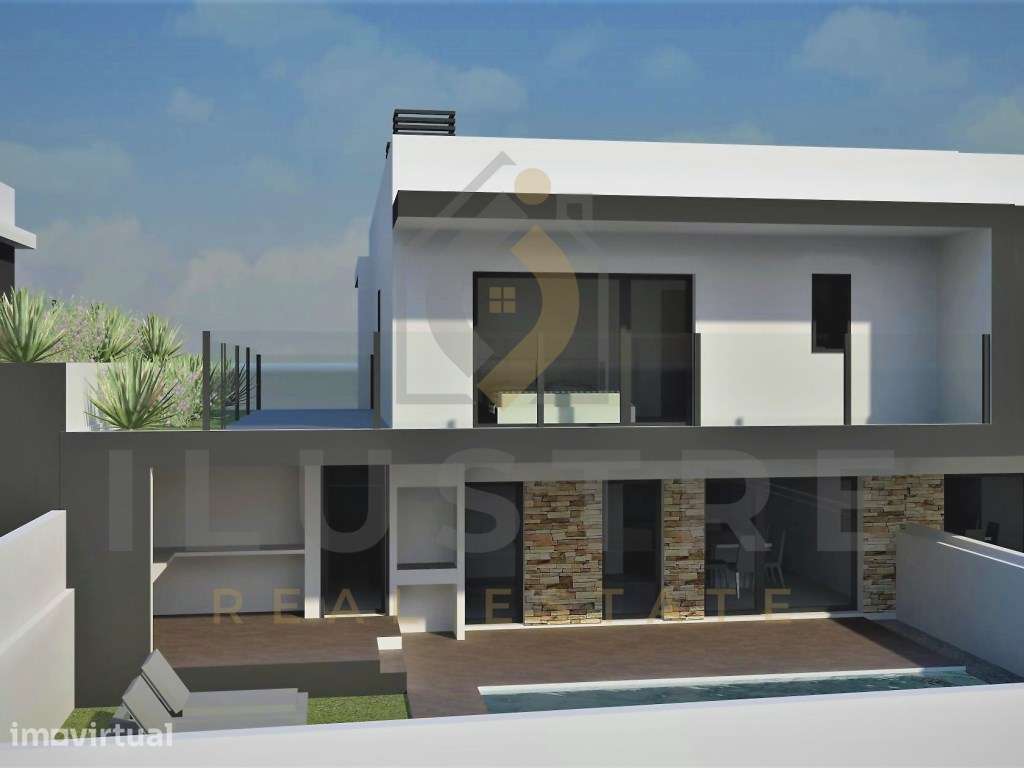Moradia T4 Duplex com piscina na Sobreda - Modelo Chave na mão - Grande imagem: 4/7