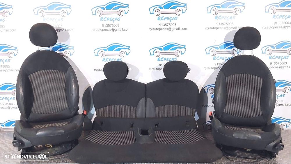 BANCO BANCOS MINI COOPER S R56 MINI ONE D COOPER D PELE TECIDO AIRBAG QUARTELA QUARTELAS - 3