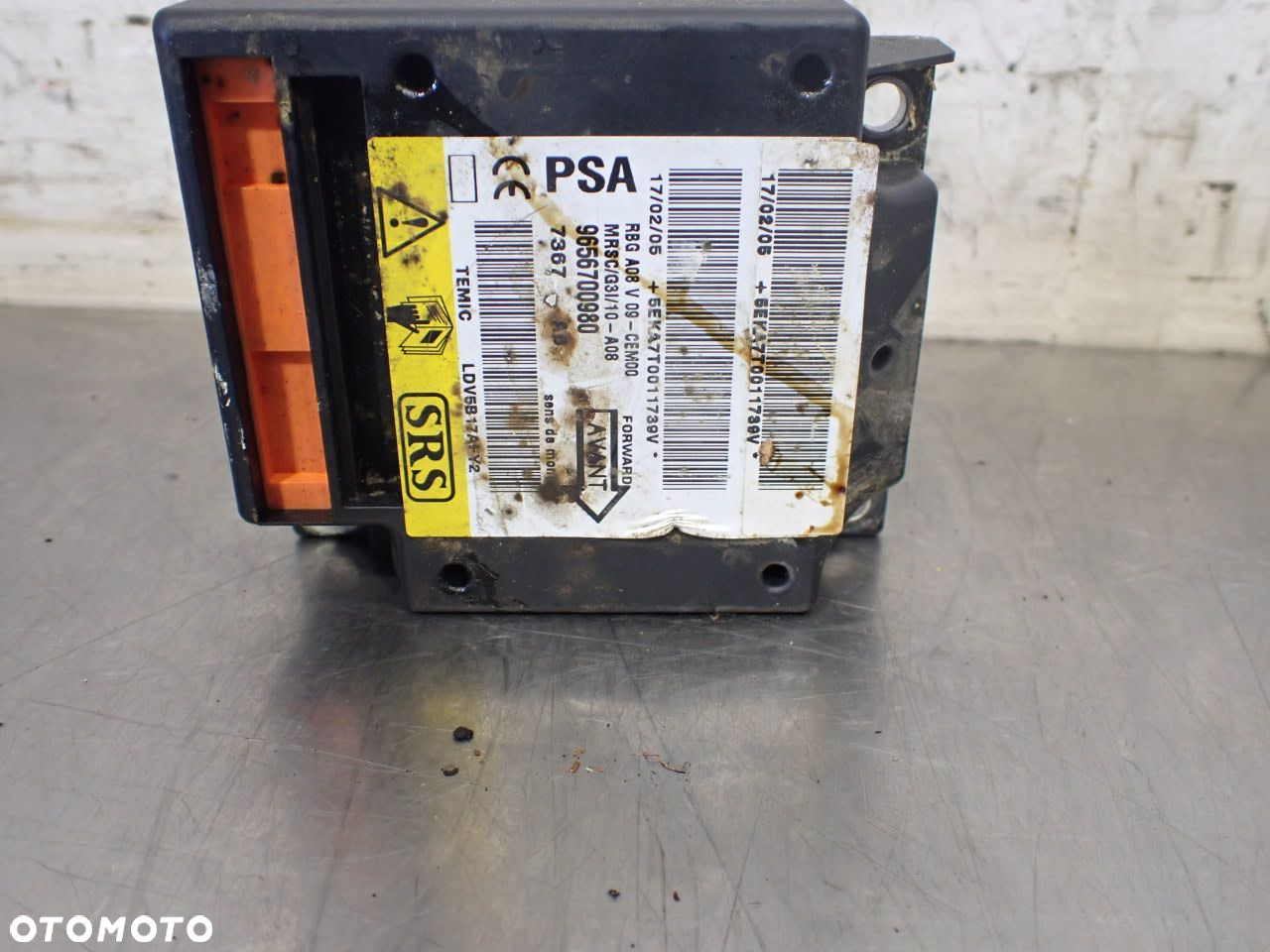 MODUŁ AIRBAG PEUGEOT 1007 1.6 9656700980 - 2