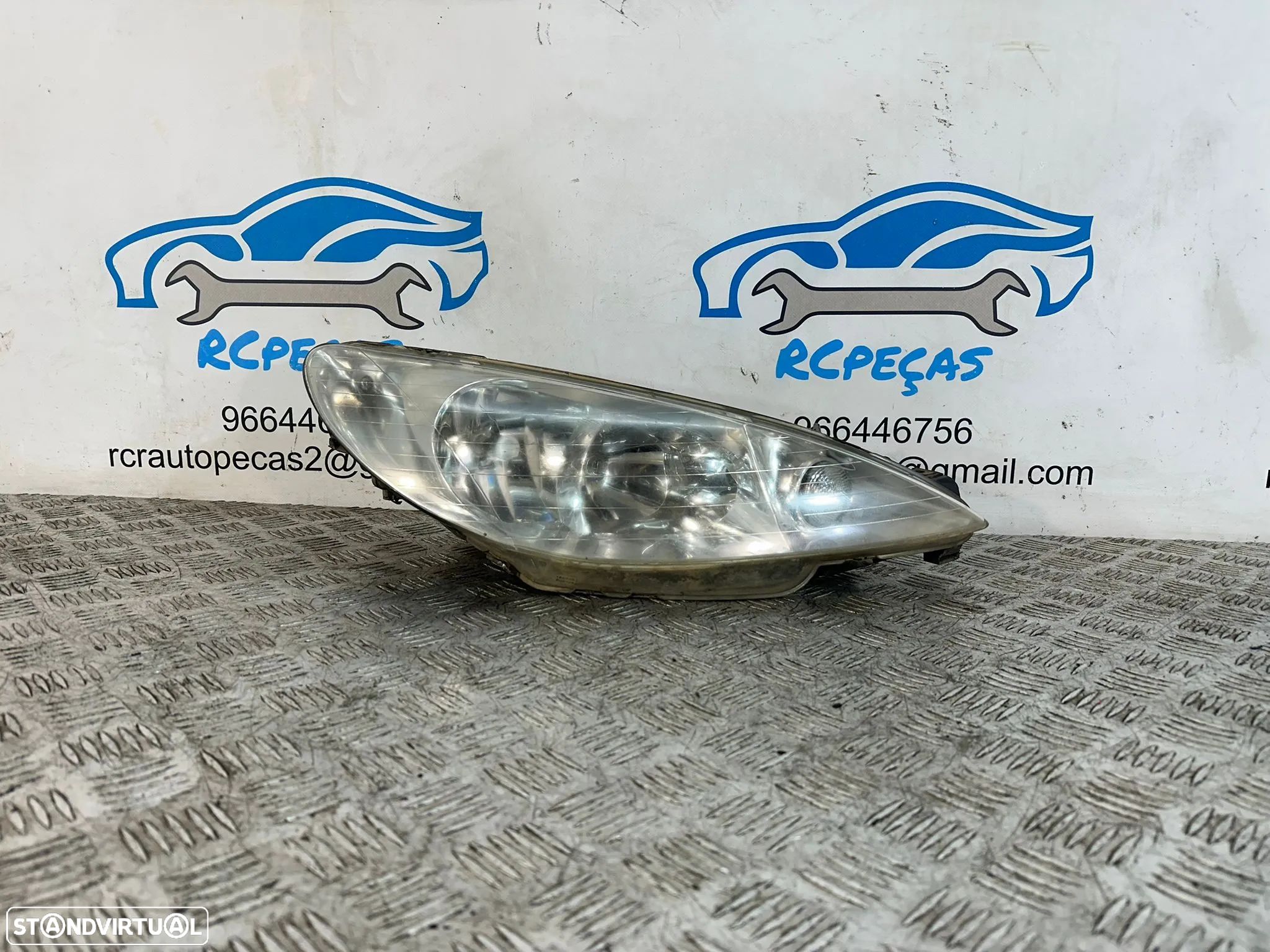 Farol Otica Frente Frontal Direita Original Peugeot 206 Facelift 9630869680 - 1