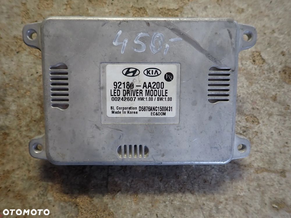 HYUNDAI ELANTRA VII EUROPA PRZETWORNICA MODUŁU LAMPY LED 982180-AA200 - 1