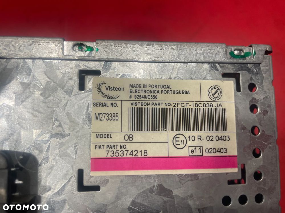 Radioodtwarzacz samochodowy Fiat Stilo 735374218 - 6