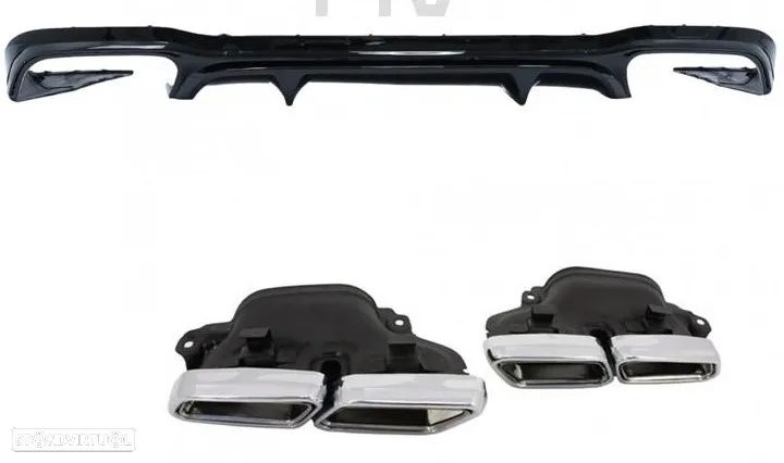Difusor com Ponteiras Mercedes E W213 (2020 em diante) Look E63 - 7