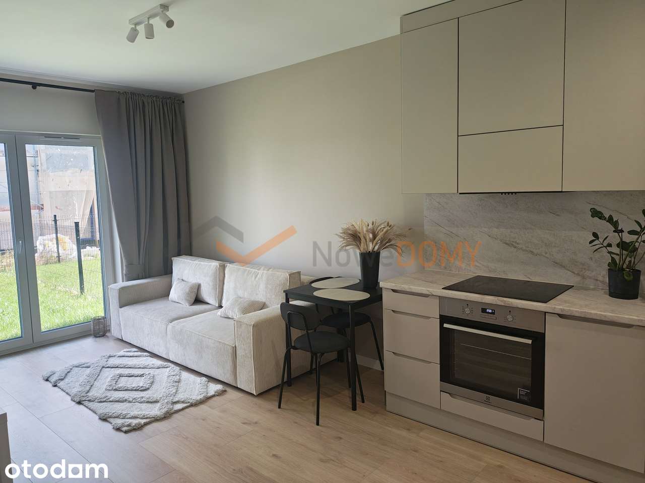 Nowoczesne mieszkanie na parterze 32m2 w Wysokim Standardzie z ogrodem