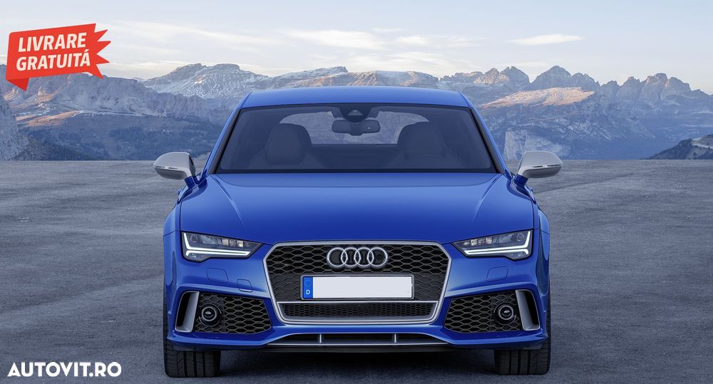 Bara Fata Audi A7 4G Facelift (2015-2018) RS7 Design cu Grile- livrare gratuita - 9