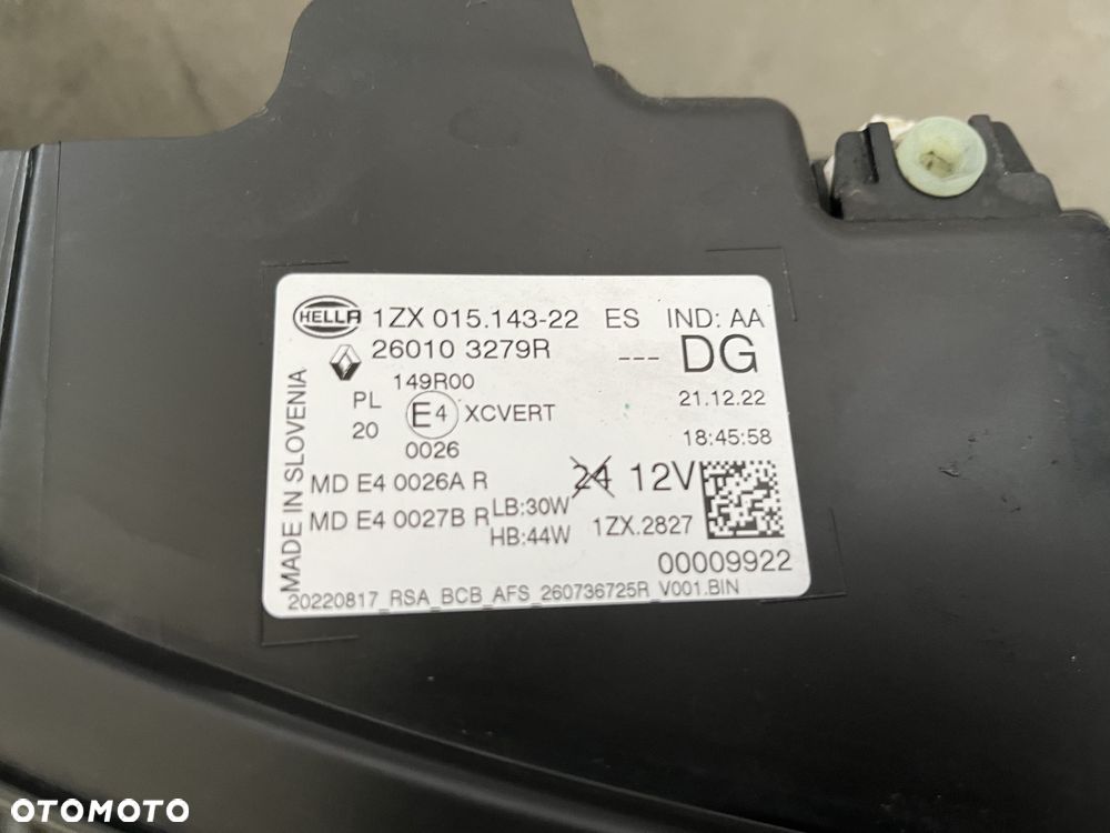 Lampa przednia prawa Renault Megane V E-TECH - 7
