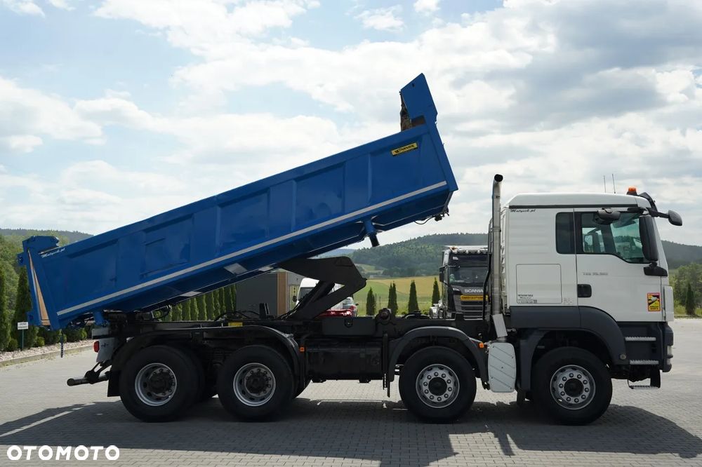 MAN TGS 35.360 / 8x4 / WYWROTKA 2 STRONNA  / HYDROBURTA / BORDMATIK / EURO 5 - 6